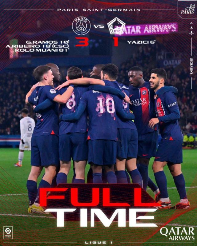 完美世界官网-【法甲】姆总板凳守护，巴黎3比1里尔11分优越领跑